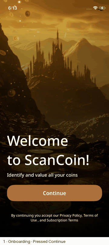 ScanCoin recorded flow