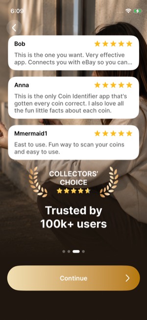 Coin Scanner screen 5: Onboarding