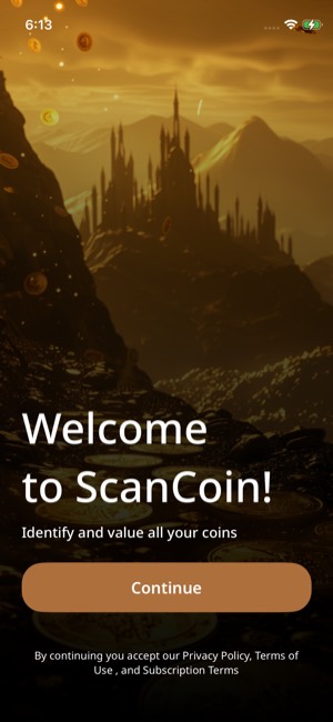 ScanCoin screen 1: Onboarding