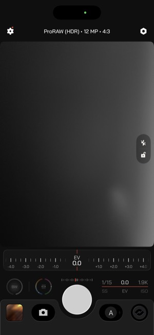 Moment Pro Camera II screen 12: Settings