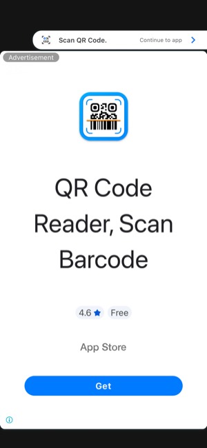 Scan QR Code screen 5: Home
