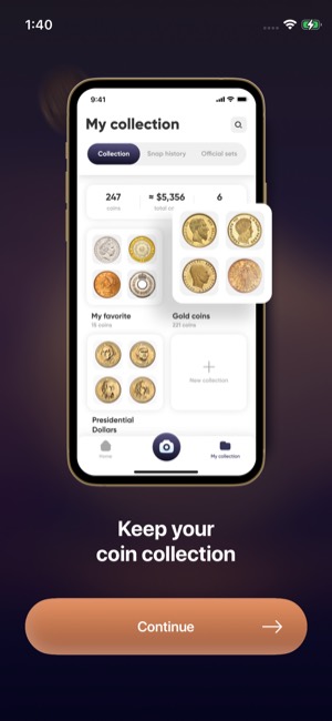 Coin Scan screen 3: Onboarding