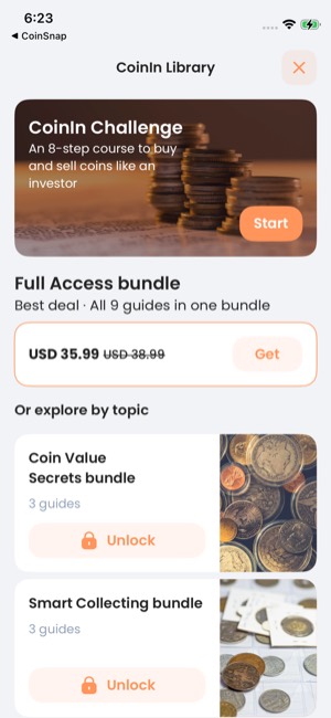CoinIn screen 3: Offer screen