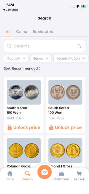 CoinIn screen 7: Home