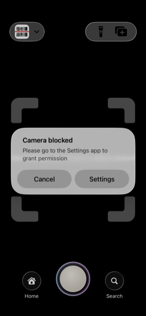 QR Reader screen 4: Unclassified