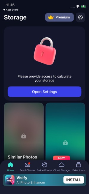 Cleaner Guru screen 7: Home