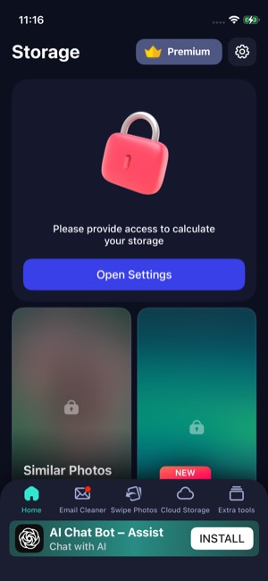 Cleaner Guru screen 10: Home