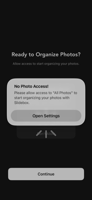 Slidebox screen 6: Permission primer