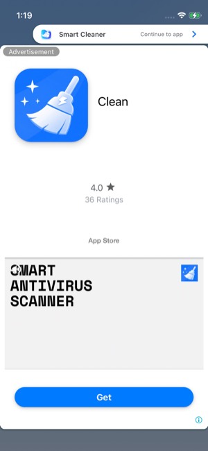 Smart Cleaner screen 11: Home