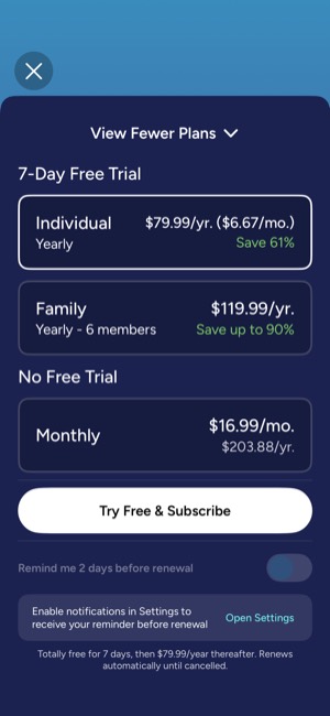 Calm screen 6: Offer screen