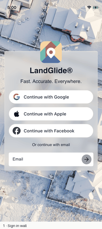 LandGlide recorded flow