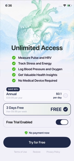 Heart Rate screen 10: Offer screen
