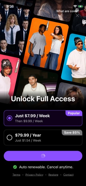 Shots screen 5: Offer screen