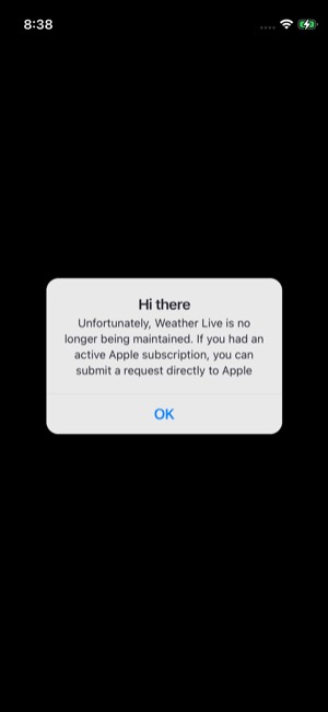 Weather Live° screen 13: Unclassified