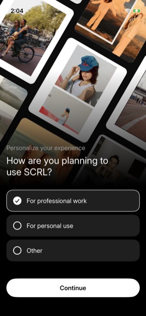 SCRL screen 4: Quiz