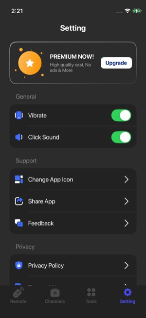 Roku Remote screen 11: Home