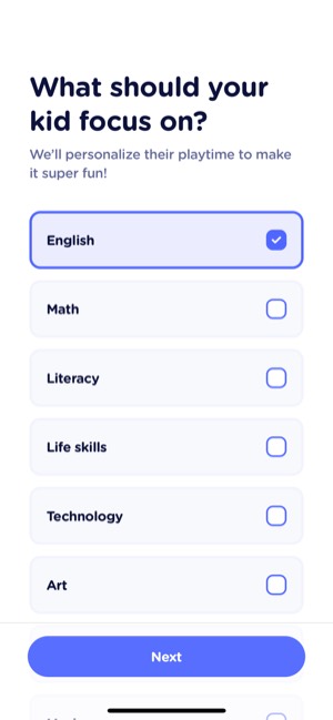 Lingokids screen 7: Quiz
