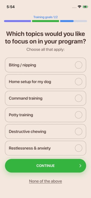 Woofz screen 19: Onboarding