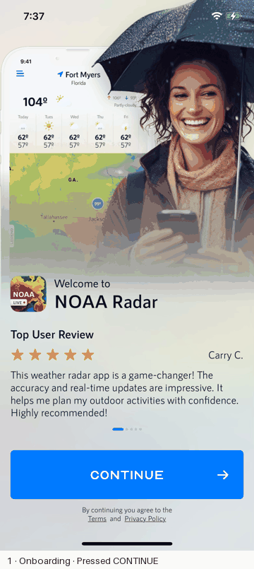 NOAARadar recorded flow