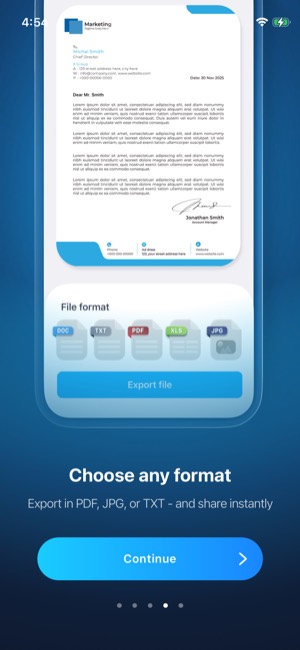 iScanner screen 5: Unclassified