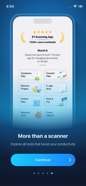 iScanner screen 6: Unclassified