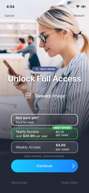 iScanner screen 7: Paywall
