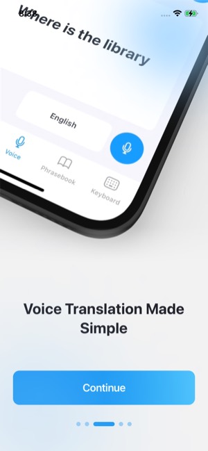 iTranslate screen 4: Onboarding