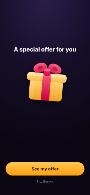 RingTune screen 8: Offer screen
