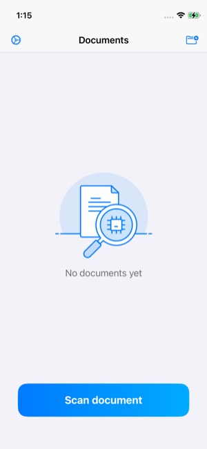 Scanner screen 15: Home
