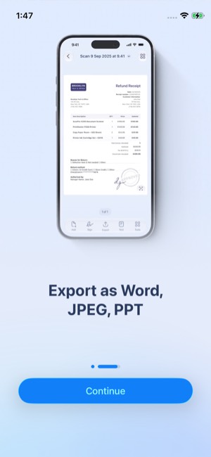 Scanner Pro screen 5: Onboarding
