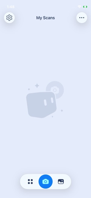 Scanner Pro screen 12: Home