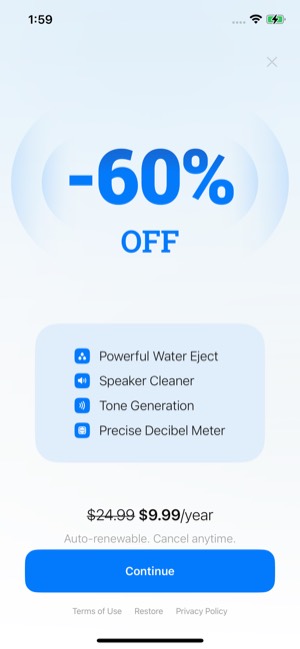 ClearWave screen 20: Paywall
