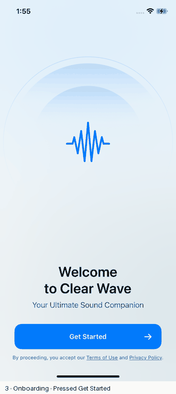 ClearWave recorded flow