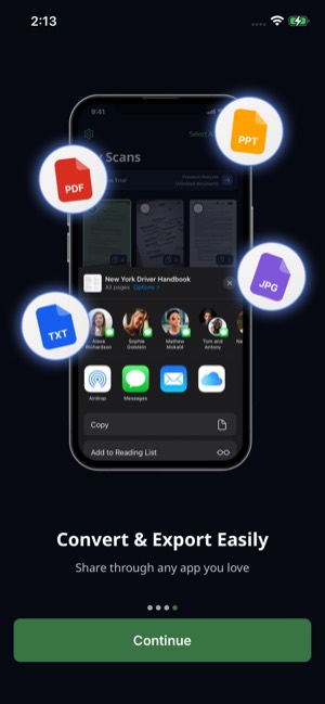 ScanShot screen 5: Unclassified
