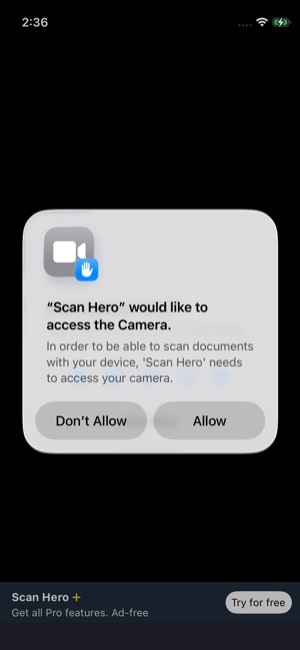 Scan Hero screen 20: Rating prompt