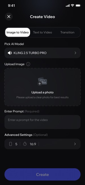 Vixel AI screen 11: Home