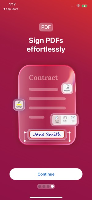 MobiOffice screen 6: Onboarding