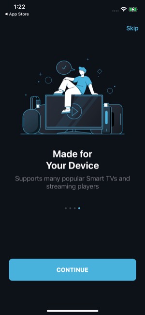 TV Remote * screen 4: Onboarding