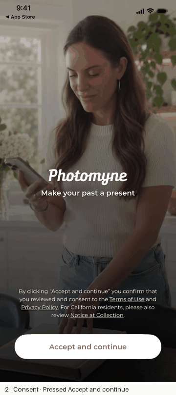 Photomyne recorded flow