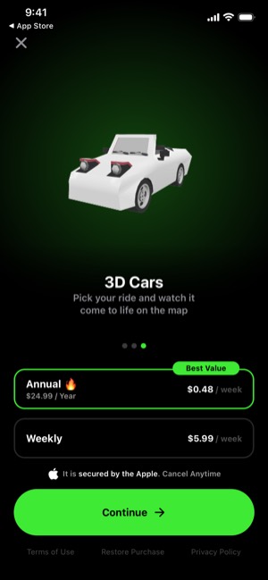 myCar screen 7: Paywall