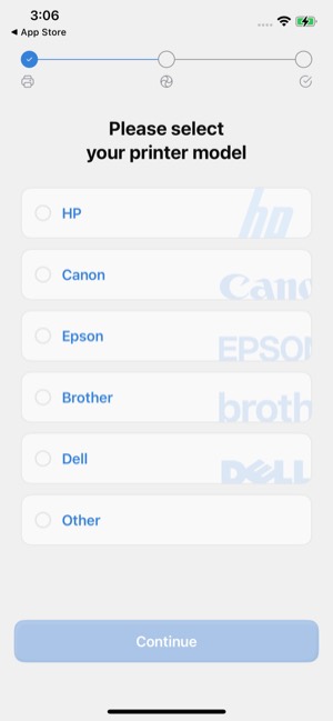 Smart Printer screen 3: Onboarding