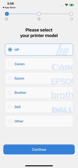 Smart Printer screen 4: Onboarding