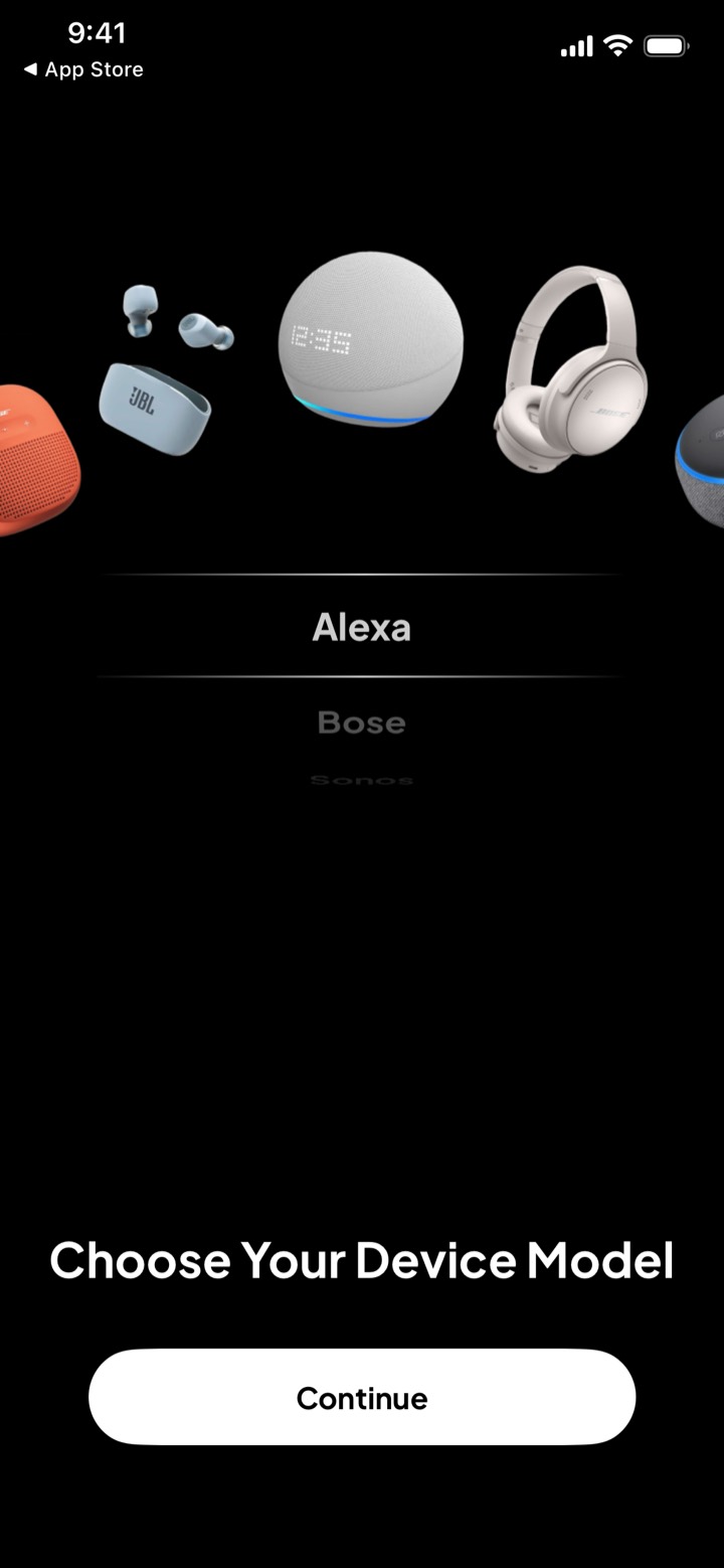 Speaker Connect screen 5: Onboarding