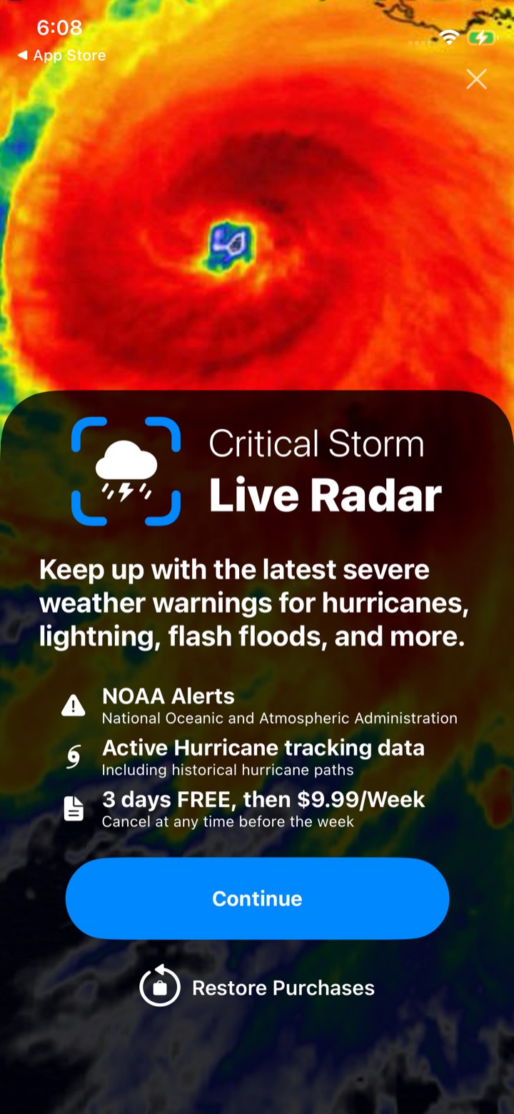 NOAA Radar Weather Forecast screen 5