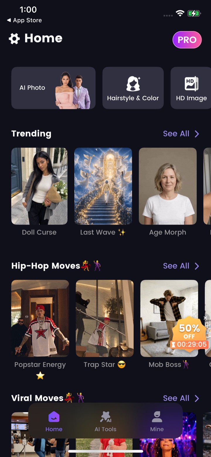 AI Photo screen 10: Home