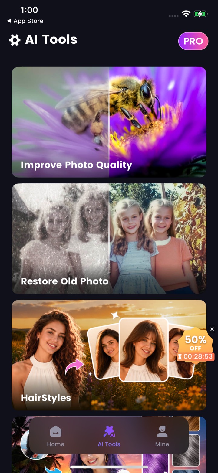 AI Photo screen 11: Home