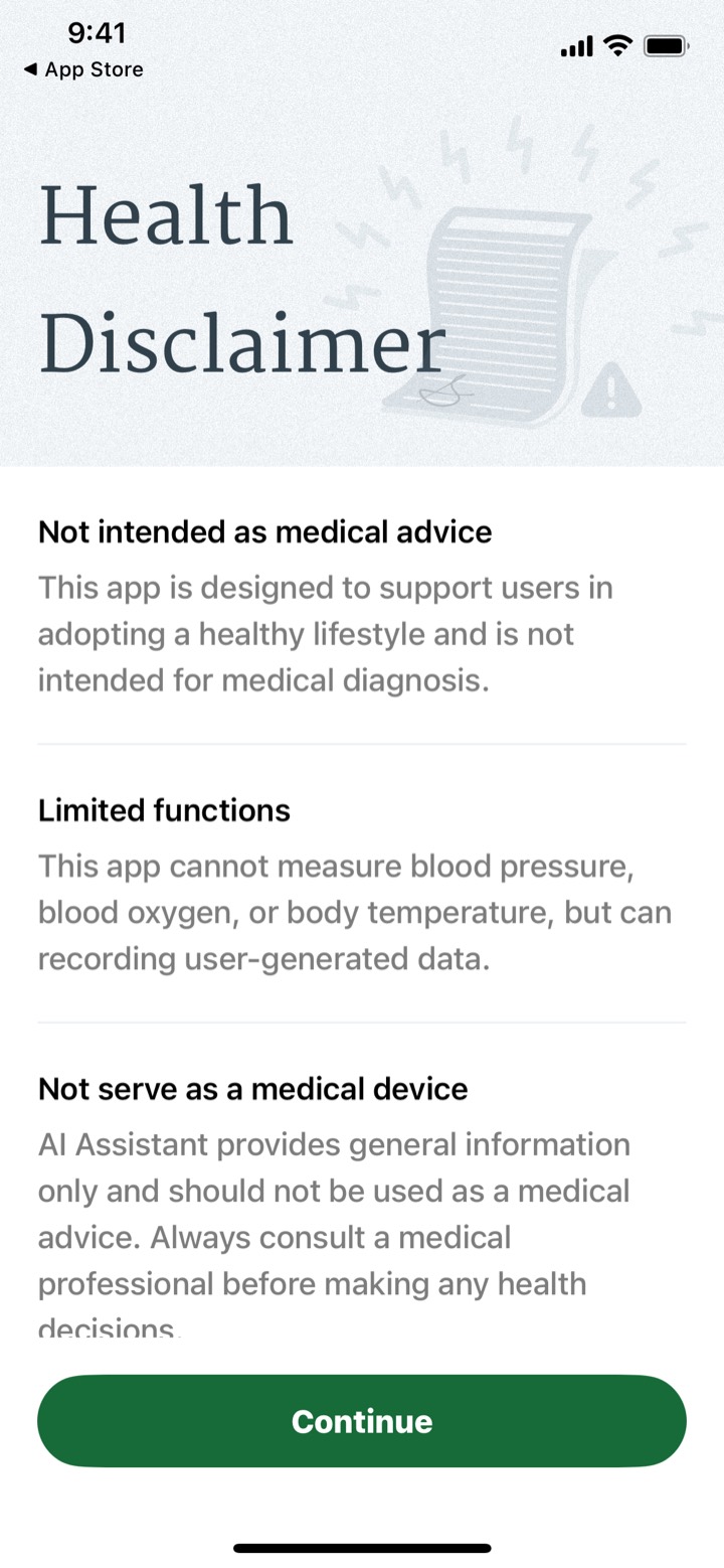 BalanceMe screen 1: Onboarding