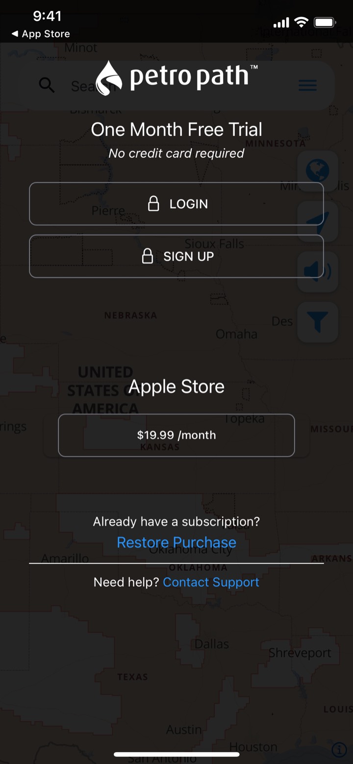 Petro Path screen 2: Paywall